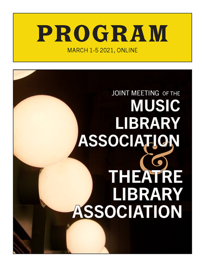 Cover of the MLA/TLA 2021 PDF Program book